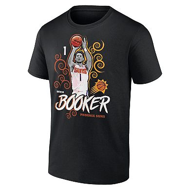 Men's Devin Booker Black Phoenix Suns Competitor T-Shirt