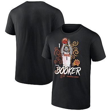 Men's Devin Booker Black Phoenix Suns Competitor T-Shirt