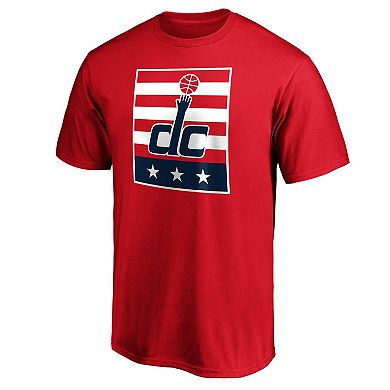 Men's Red Washington Wizards DC Block T-Shirt