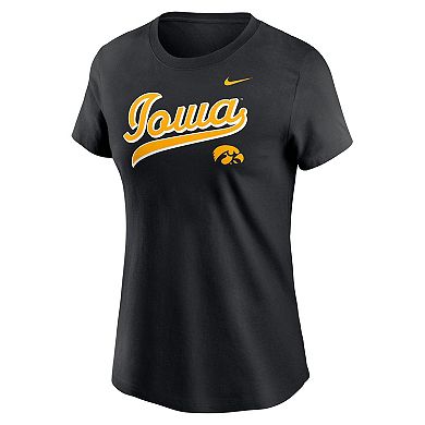 Women's Nike Black Iowa Hawkeyes Local Script T-Shirt