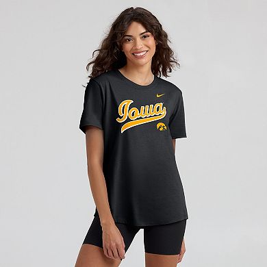 Women's Nike Black Iowa Hawkeyes Local Script T-Shirt