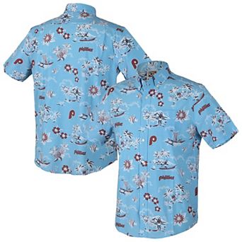 Men's Reyn Spooner Light Blue Philadelphia Phillies Kekai Button-Down Shirt