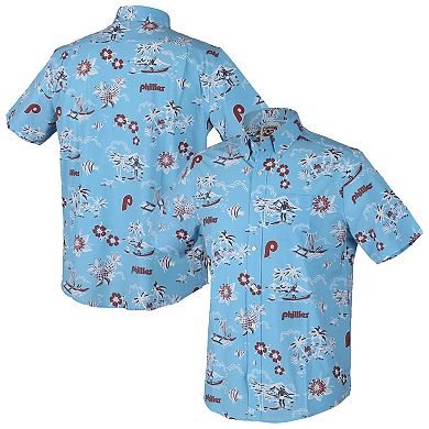 Men's Reyn Spooner Light Blue Philadelphia Phillies Kekai Button-Down Shirt