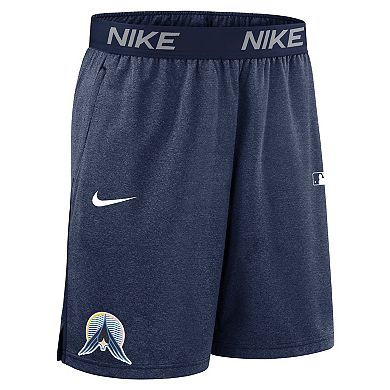 Men's Nike Navy Minnesota Twins Authentic Collection City Connect Performance Knit Shorts