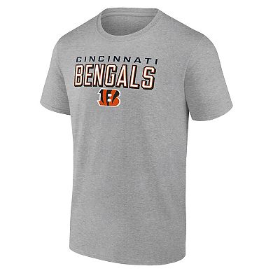 Men's Heather Gray Cincinnati Bengals Swagger T-Shirt