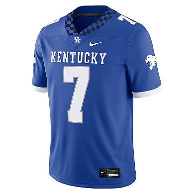 Men's Nike Will Levis Royal Kentucky Wildcats Player Game Jersey
