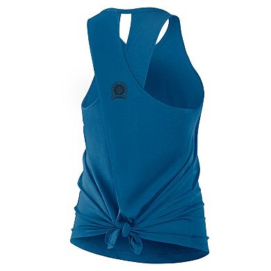 Women's Nike Navy Denver Broncos Glory Crisscross Performance Tank Top
