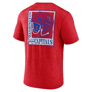 Men's Red Washington Capitals Earnest Will Tri-Blend T-Shirt