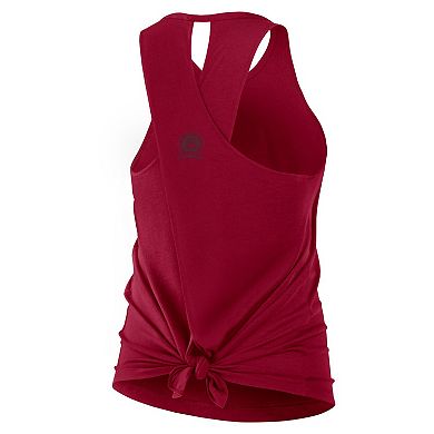 Women's Nike Burgundy Washington Commanders Glory Open-Back Crisscross Dri-FIT Tank Top