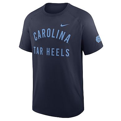 Men's Nike Navy North Carolina Tar Heels Ready Raglan Premium Performance T-Shirt