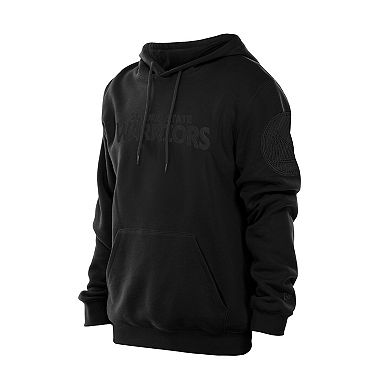 Men's�New Era Black Golden State Warriors Tonal Premium Pullover Hoodie