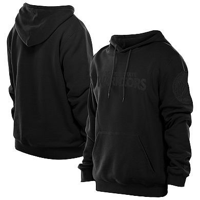 Men's�New Era Black Golden State Warriors Tonal Premium Pullover Hoodie