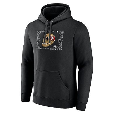Men's Black San Francisco 49ers Sugar Skull Pullover Hoodie