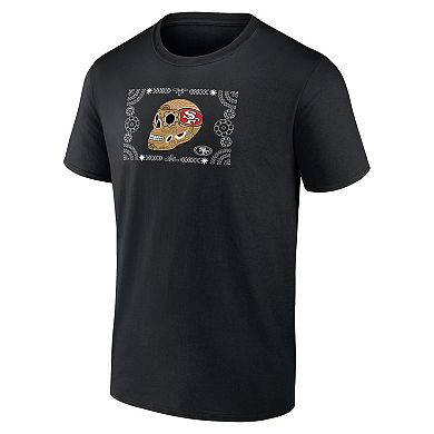 Men's Black San Francisco 49ers Sugar Skull T-Shirt