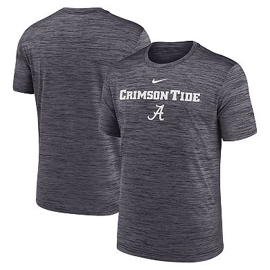 Men's Nike Black Alabama Crimson Tide 2025 Sideline Velocity Performance T-Shirt