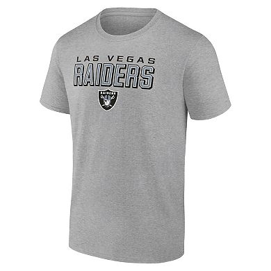 Men's Heather Gray Las Vegas Raiders Swagger T-Shirt