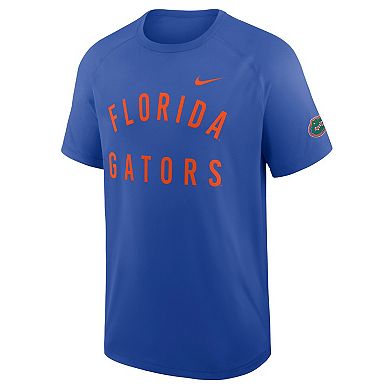 Men's Nike Royal Florida Gators Ready Raglan Premium Performance T-Shirt