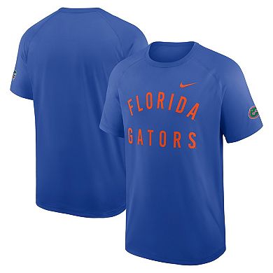 Men's Nike Royal Florida Gators Ready Raglan Premium Performance T-Shirt