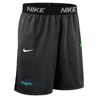 Men's Nike Black Tampa Bay Rays Authentic Collection City Connect Performance Knit Shorts