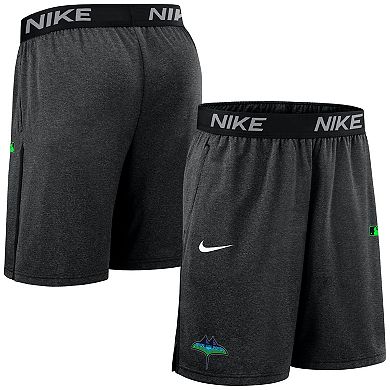Men's Nike Black Tampa Bay Rays Authentic Collection City Connect Performance Knit Shorts
