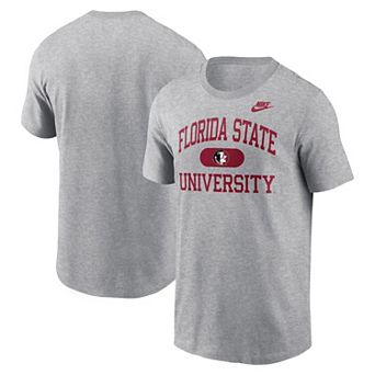 Men's Nike Heather Charcoal Florida State Seminoles Legacy Alma Mater T-Shirt