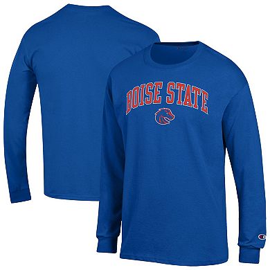 Men's Champion® Royal Boise State Broncos Arch Over Logo Long Sleeve T-Shirt