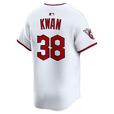 Men's Nike Steven Kwan White Cleveland Guardians Home Limited Player Jersey