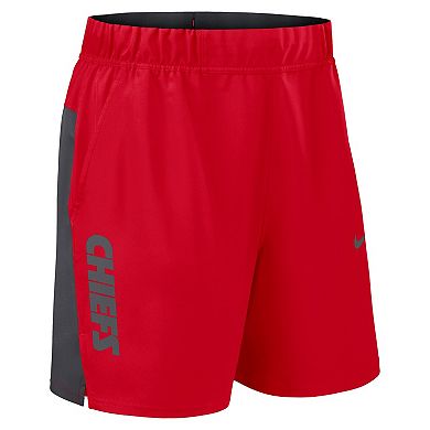Men's Nike Red Kansas City Chiefs Woven Victory Performance Shorts