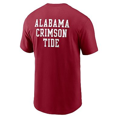 Men's Nike Crimson Alabama Crimson Tide 2-Hit Stacked T-Shirt