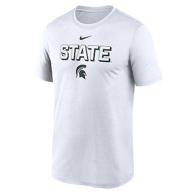 Men's Nike White Michigan State Spartans 2025 Sideline Legend Performance T-Shirt