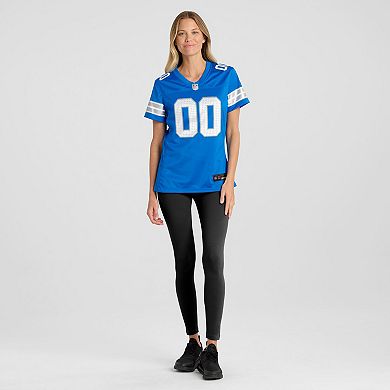 Women's Nike Blue Detroit Lions Custom Game Jersey