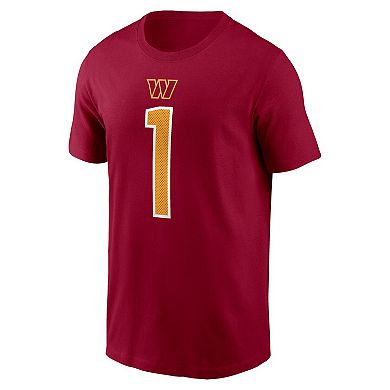 Men's Nike Deebo Samuel Sr Burgundy Washington Commanders Name & Number T-Shirt