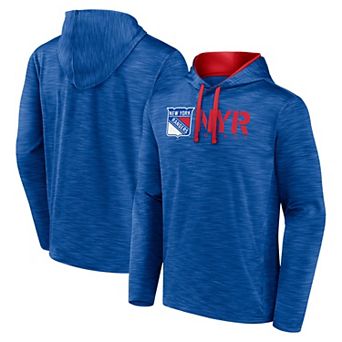 Men's Blue New York Rangers Head Start Pullover Hoodie