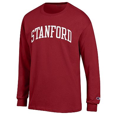 Men's Champion Cardinal Stanford Cardinal Basic Arch Long Sleeve T-Shirt