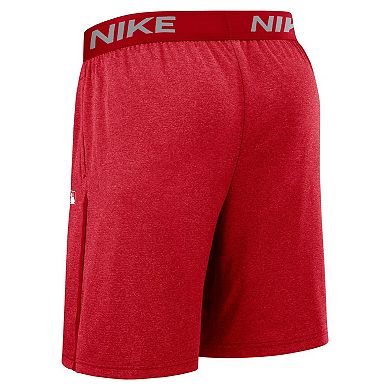Men's Nike Red Los Angeles Angels Authentic Collection City Connect Performance Knit Shorts