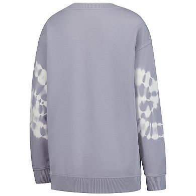 Women's The Wild Collective Gray Indiana Fever Double Collar Fleece Pullover Sweatshirt