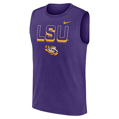 Men's Nike Purple LSU Tigers Primetime Tricode Legend Performance Tank Top