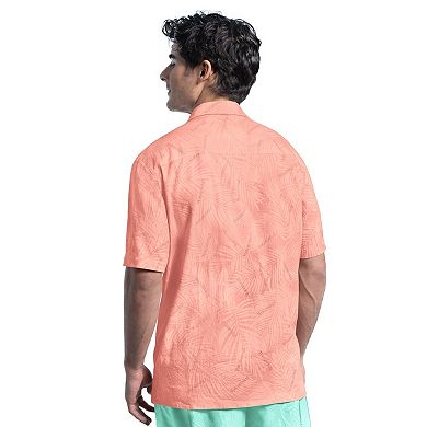 Men's Margaritaville Coral San Francisco Giants Linen Party Button-Up Shirt