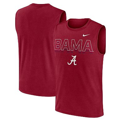 Men's Nike Crimson Alabama Crimson Tide Primetime Tricode Legend Performance Tank Top