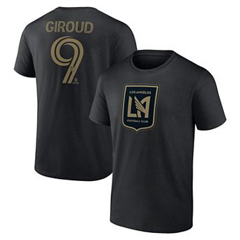 Men's Olivier Giroud Black LAFC Authentic Stack Name & Number T-Shirt