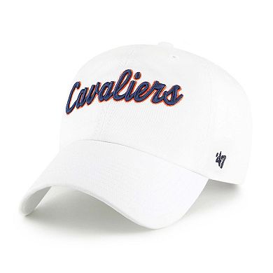 Men's '47 White Virginia Cavaliers Vault Clean Up Adjustable Hat