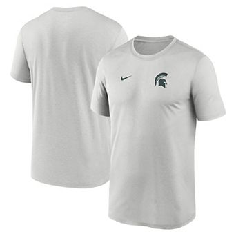 Men's Nike Gray Michigan State Spartans 2025 Sideline Small Logo Legend Performance T-Shirt