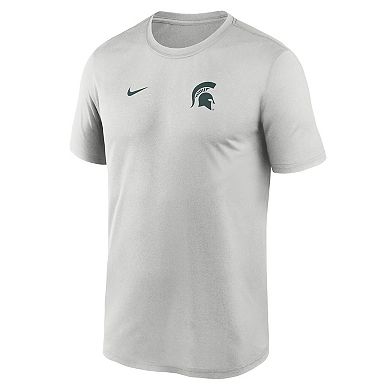 Men's Nike Gray Michigan State Spartans 2025 Sideline Small Logo Legend Performance T-Shirt