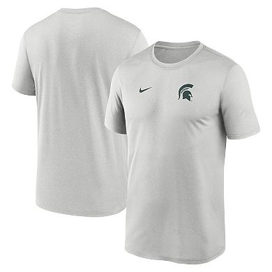 Men's Nike Gray Michigan State Spartans 2025 Sideline Small Logo Legend Performance T-Shirt