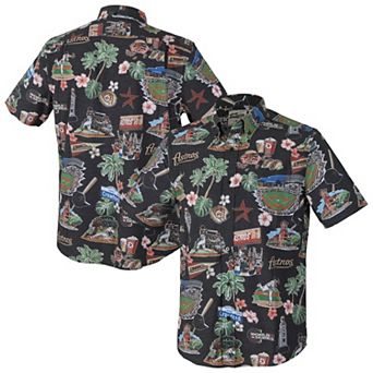 Men's�Reyn Spooner Black Houston Astros Scenic Tri-Blend Button-Down Shirt