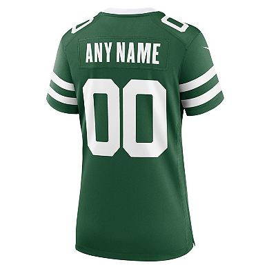 Women's Nike Legacy Green New York Jets Custom Game Jersey