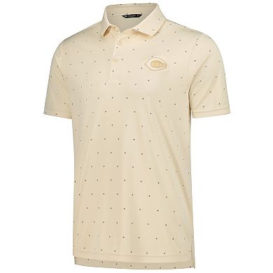 Men's Levelwear Cream Cincinnati Reds Vision Polo