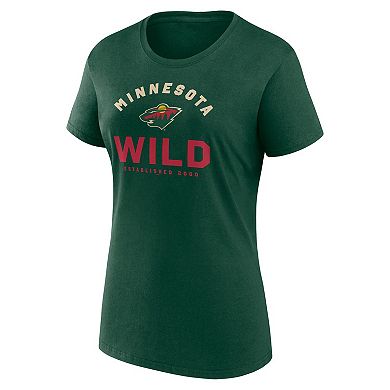 Women's Green Minnesota Wild Unrivaled T-Shirt