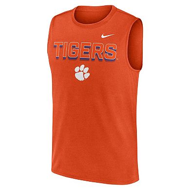 Men's Nike Orange Clemson Tigers Primetime Tricode Legend Performance Tank Top