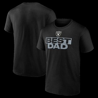Men's Black Las Vegas Raiders Best Dad T-Shirt